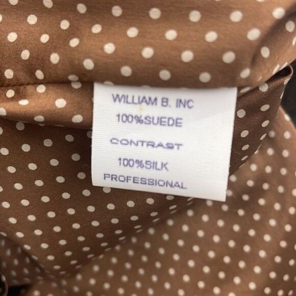 William B. INC 100% Suede / 100 % Silk Skirt Size 8 - Picture 8 of 9